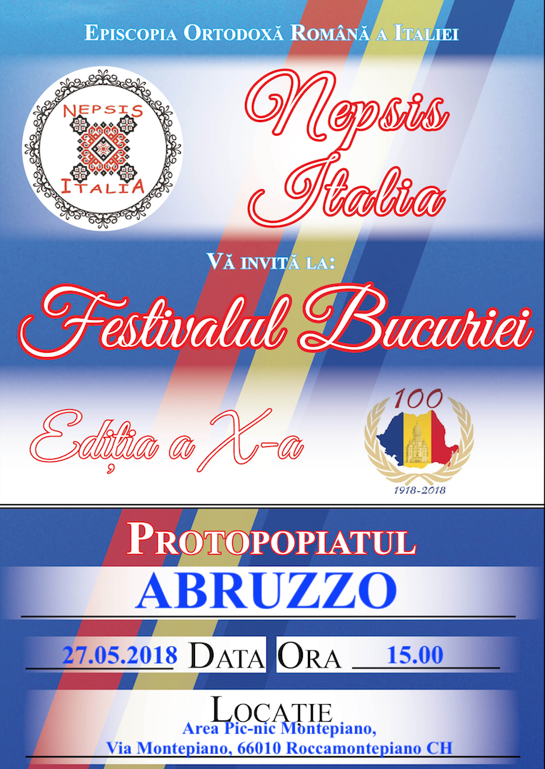 Etapa Protopopială a Festivalului Bucuriei 2018 -  Abruzzo