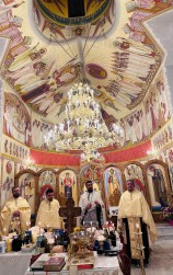 Furono realizzate le icone del frontone della chiesa ortodossa