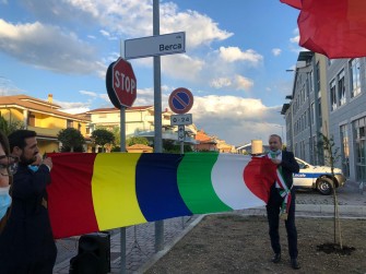 Inaugurarea  unei străzi ce poartă numele unei localități din România