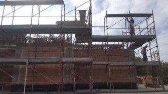 Construcția bisericii și școlii parohiale din Pescara a ajuns la cota +6,30m 
