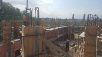 Construcția bisericii și școlii parohiale din Pescara a ajuns la cota +6,30m 
